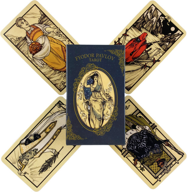 Fjodor Pavlov Tarotkarten, Oracle English Visions Divination Edition, 78er-Deck - Bild 1