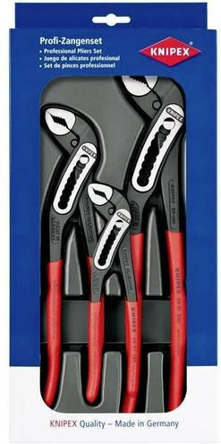 Knipex Alligator Werkstatt Wasserpumpenzangen-Set 3teilig aus Chrom-Vanadium in Rot - Bild 1