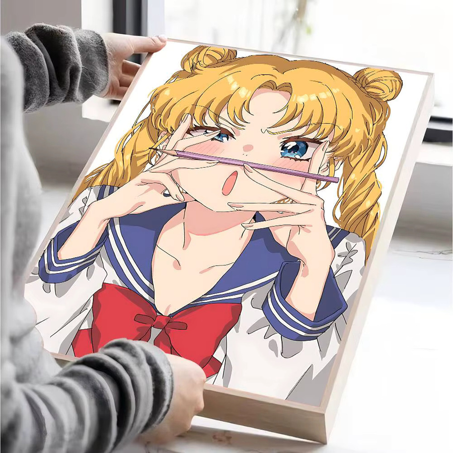 S-Sailor M-Moon Whitepaper Poster von Potdemiel, wasserfester Wandaufkleber in Multicolor für Kaffeehaus und Bar - Bild 3