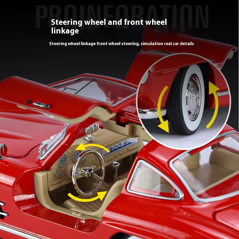 Maisto Benz 300SL 1936 Oldtimer, Modellauto, 1:24, mit Licht und Sound - Bild 4