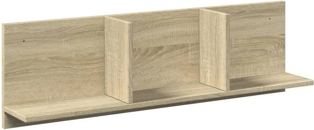 vidaXL Wandschrank aus Holzwerkstoff in Sonoma Eiche, Braun, B: 100 cm, T: 30 cm, H: 16,5 cm - Bild 1