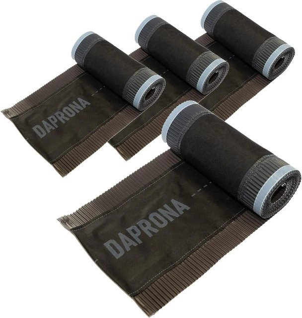 Daprona Firstband aus Aluminium in Braun zur zuverlässigen Dachfirst-Abdichtung, 4 x 5 m, Breite: 39 cm - Bild 1