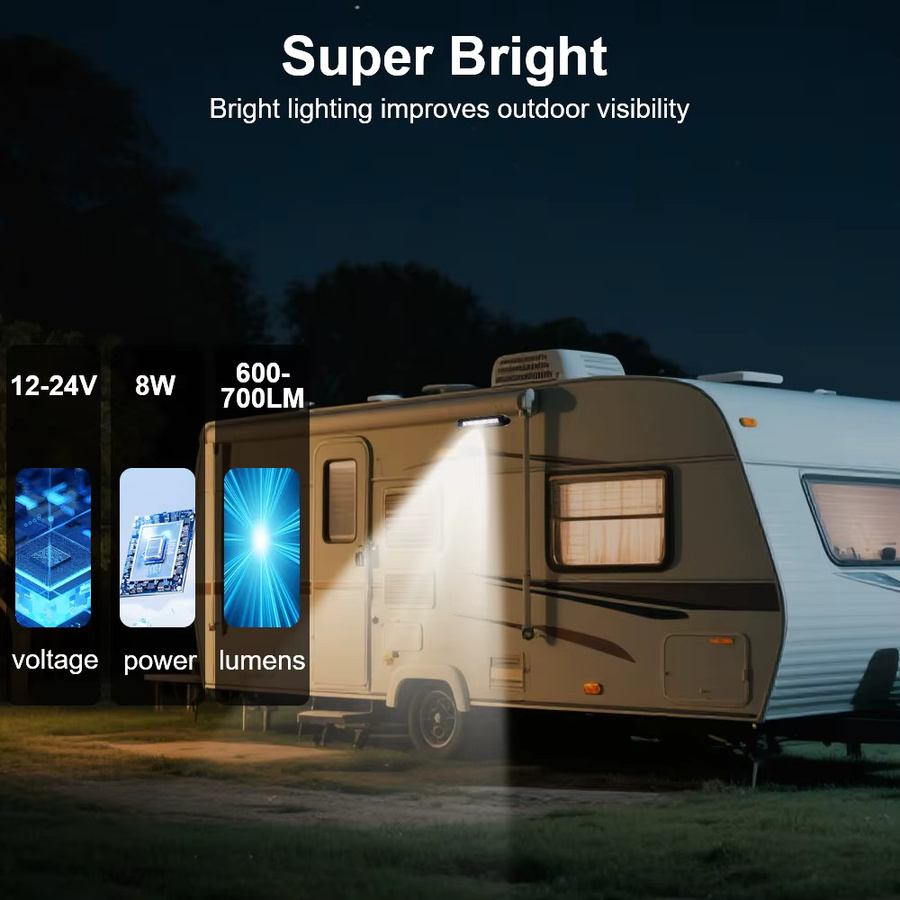 Wasserdichte LED-Lichtleiste für Wohnwagen und Wohnmobile in Weiß - Bild 4