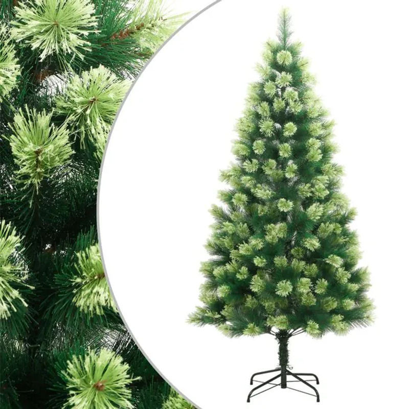 Vidaxl Künstliche Tanne Grün mit Metallständer für Weihnachten, Höhe: 210 cm - Bild 1
