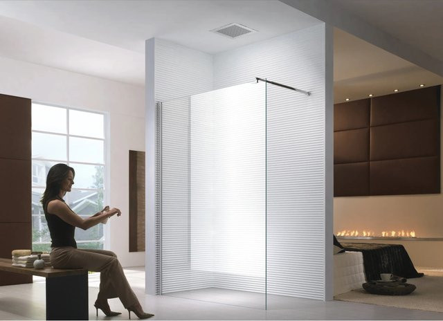 Glaszentrum Hagen Walk-in Duschabtrennung aus ESG-Klarglas mit Easy-Clean-Beschichtung, B: 110 cm, H: 200 cm - Bild 1