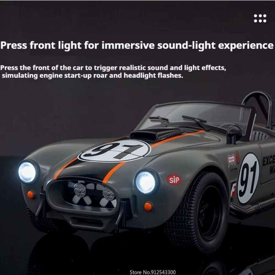 RMZ city Cobra P1 GTR Automodell, Maßstab 1:22, mit öffnenden Türen, Sound und Licht - Bild 3