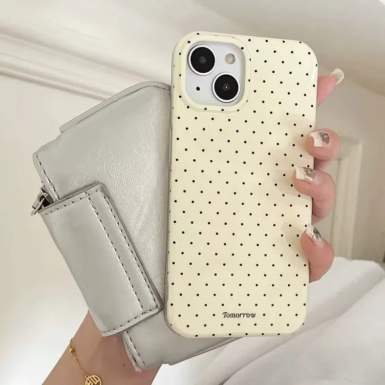 INS Polka Dot Handyhülle mit glänzender Folie für iPhone 11 bis iPhone 17 Pro Max aus hartem PC - Bild 2