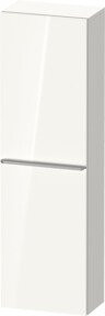 Duravit Halbhochschrank D-Neo in Weiß Hochglanz, 1 Tür und 4 Böden, Wandmontage, B: 40 cm, T: 24 cm, H: 132 cm - Bild 1