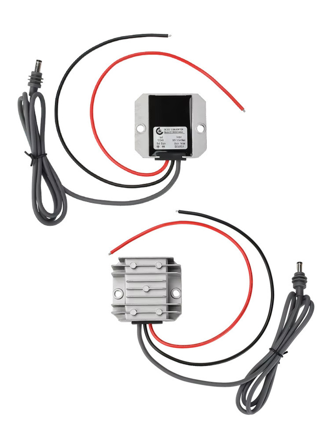 Gaqqee DC-Boost-Konvertierungsmodul IP68 Wasserdicht Step-Up-Stromkabel 9-28V zu 30V 3,5A in Silber - Bild 3