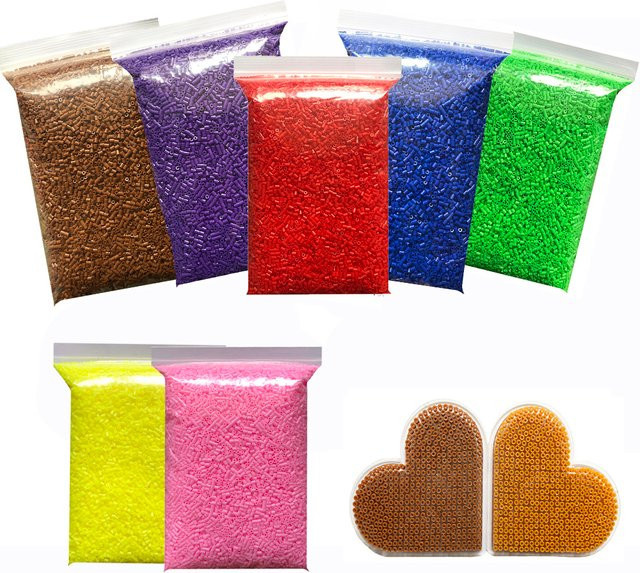 ZLLBTMO 3D Pixel Puzzle Schmelzperlen, Nachfüllpack, Bunt / Mehrfarbig - Bild 1