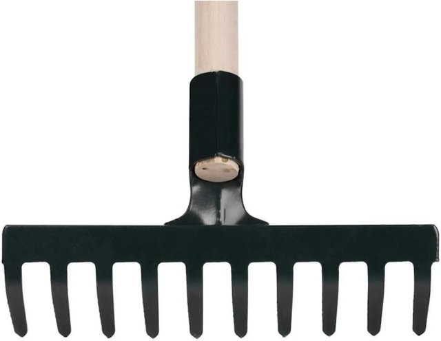 PROREGAL Gartenharke R107SK mit 10 Zinken und Holzgriff, Höhe: 160 cm - Bild 1