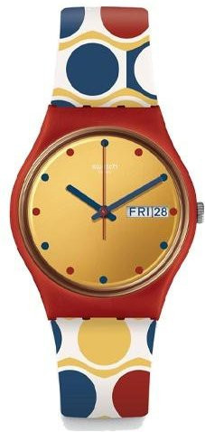 Swatch Armbanduhr, Quarz, Kunststoffgehäuse, 34 mm, Silikonarmband, Damen - Bild 1