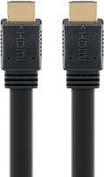 goobay High Speed HDMI 2.1 Flachkabel mit Ethernet/LAN in Schwarz für 8K / 60 Hz - Bild 1