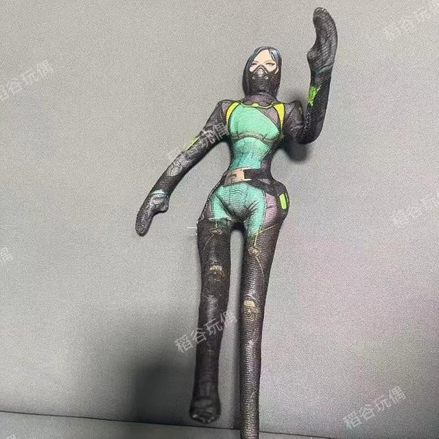 Yiran toy Valorant Jett Reyna Cosplay Plüschpuppen, 28cm, ab 14 Jahren - Bild 1