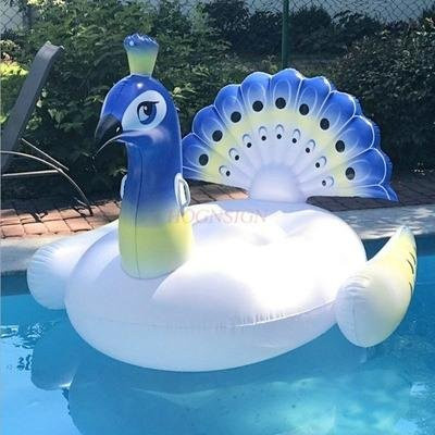 Binchi Outdoor Product Aufblasbare Pfauen-Schwimmreihe, Tiere, ab 3 Jahre - Bild 1
