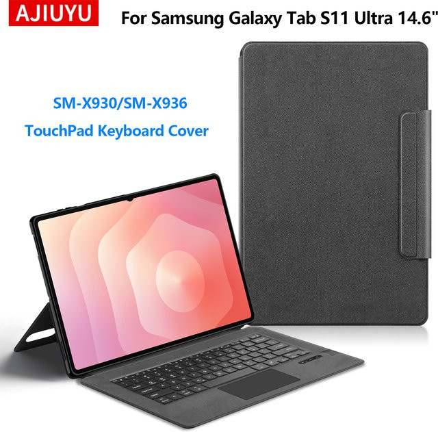 Samsung Touchpad-Tastatur und Schutzhülle für Galaxy Tab S11 Ultra 14.6 Zoll, Farbe: Schwarz - Bild 1