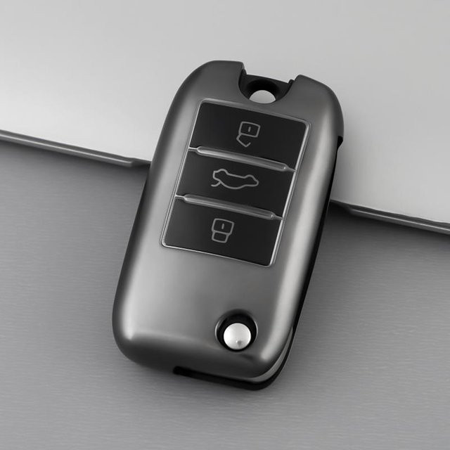 TPU Auto-Fernbedienung Smart Key Hülle für MG 5 6 HS ZS sowie Roewe RX3 RX5 RX8 i5 i6 in Schwarz - Bild 1