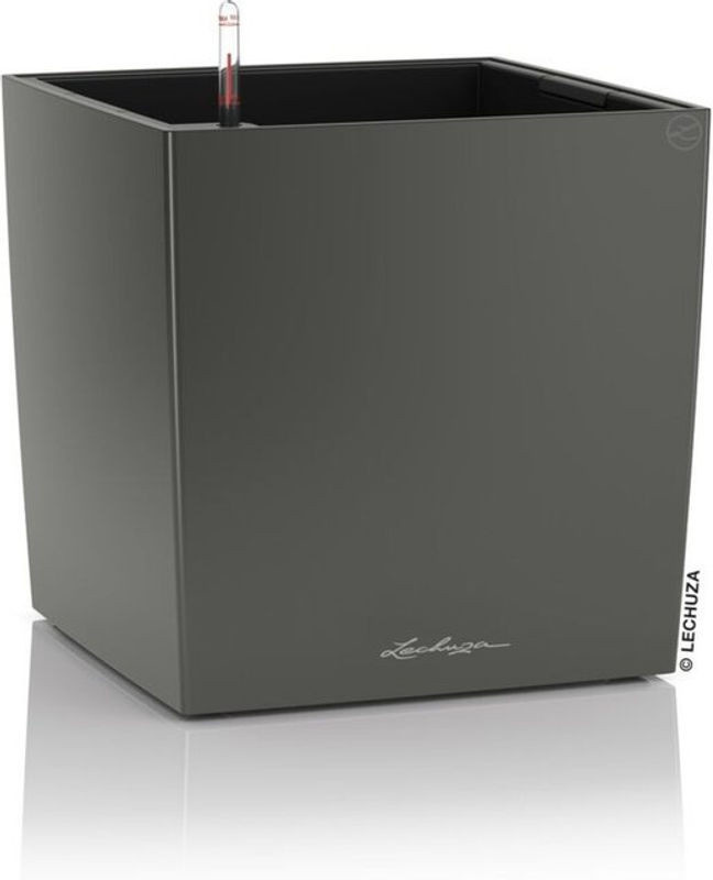 Lechuza Cube Premium 30 Komplettset aus Kunststoff in Anthrazit Metallic - Bild 1