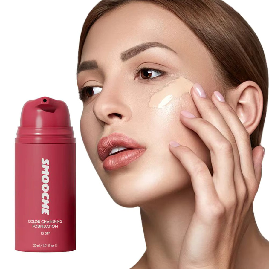 Smooche Farbwechselnde Foundation SPF15, langanhaltend, leichtgewichtig - Bild 3