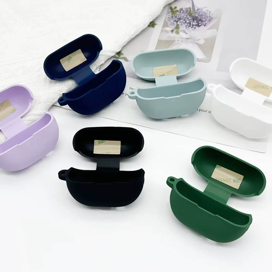 Silikon Schutzhülle für Huawei FreeBuds Pro 3 und FreeBuds Pro 4 mit Haken in Multicolour - Bild 2