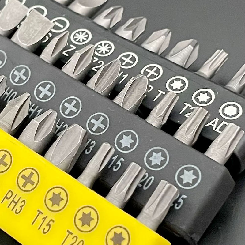 Binoax 10er Set Kreuzschraubendreher Bits mit 60 mm Verlängerungsstange in Schwarz für Elektrowerkzeuge und Holzbearbeitung - Bild 5