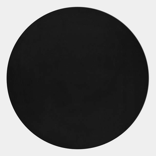 Waschbarer Kurzflorteppich NECKAR von Kadima Design, einfarbig, Schwarz, Durchmesser: 160 cm - Bild 1