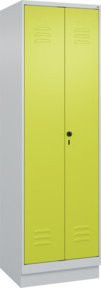 C+P Wäsche- und Kombispinde Classic PLUS mit Sockel, 2 Abteile, Viridingrün, H x B x T: 195 x 60 x 50 cm - Bild 1