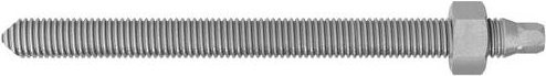 Fischer Ankerstange aus verzinktem Stahl, Farbe: Silber, 10 Stück, Durchmesser: 18 mm, Länge: 190 mm - Bild 1