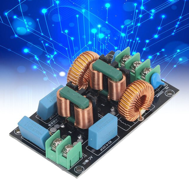 10A 3-Stufen EMI EMC Netzfilter Einphasiges FCC Anti-Interferenz-Modul Netzteilfilter AC 110-250V in Multicolour - Bild 1