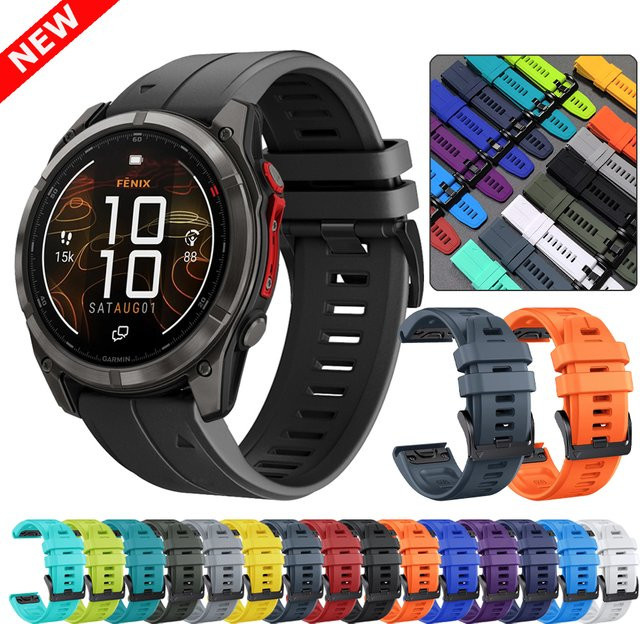 Garmin Uhrenarmband Silikon, 22 mm, 26 mm, Unisex - Bild 1