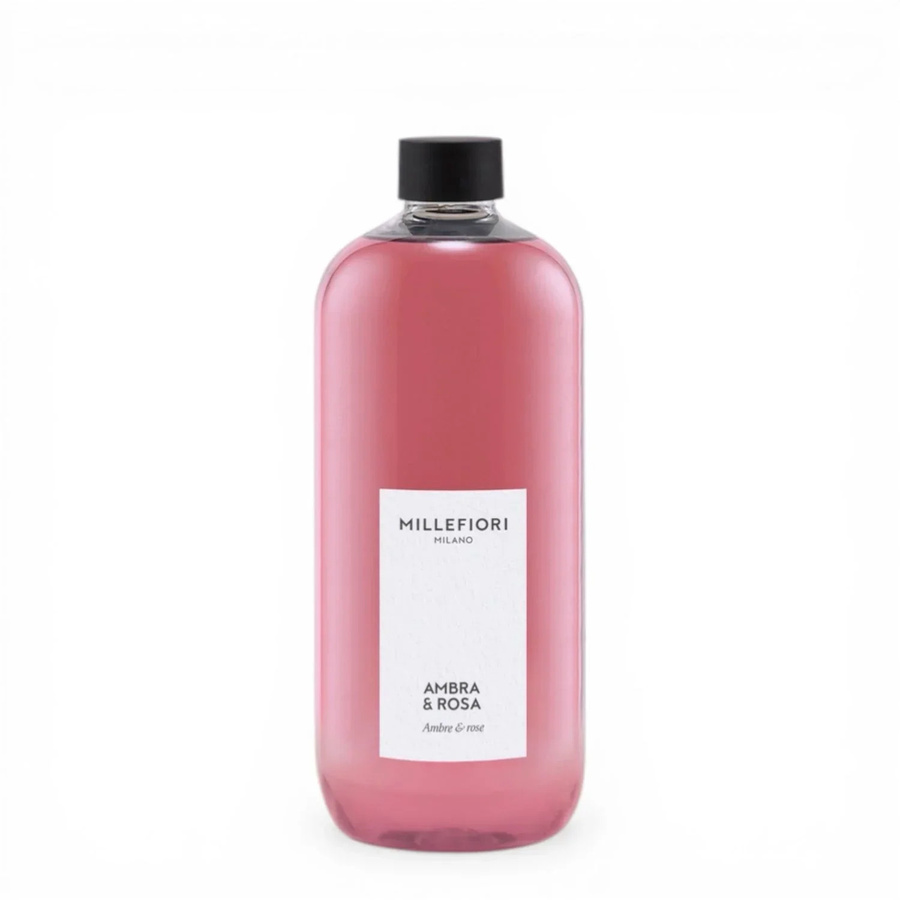 Millefiori Milano Nachfüllpackung Ambra & Rosa blumig 500 ml - Bild 1