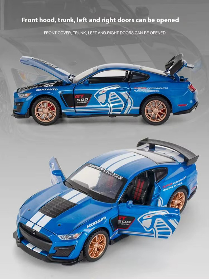 Maisto GT500 Automodell, 1:32, mit Licht und Sound, orange - Bild 3