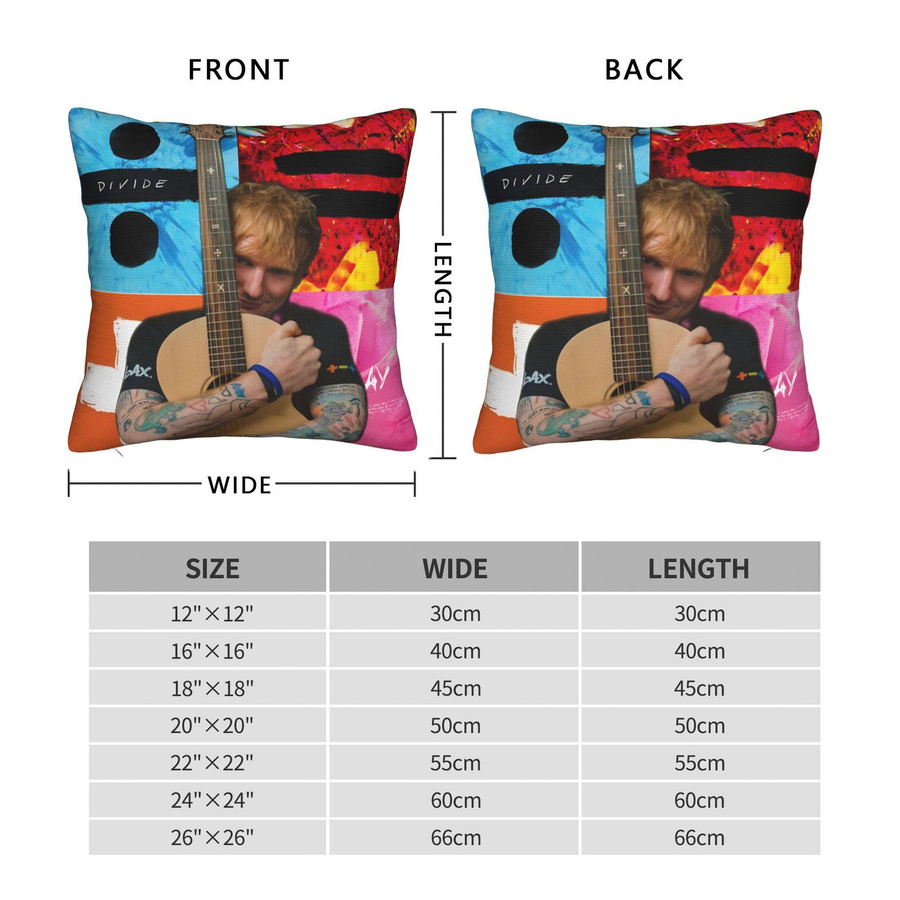 Ed Sheeran Loop Tour Kissenbezug mit Motivdruck in Multicolor, B/H: 18 x 18 cm - Bild 6