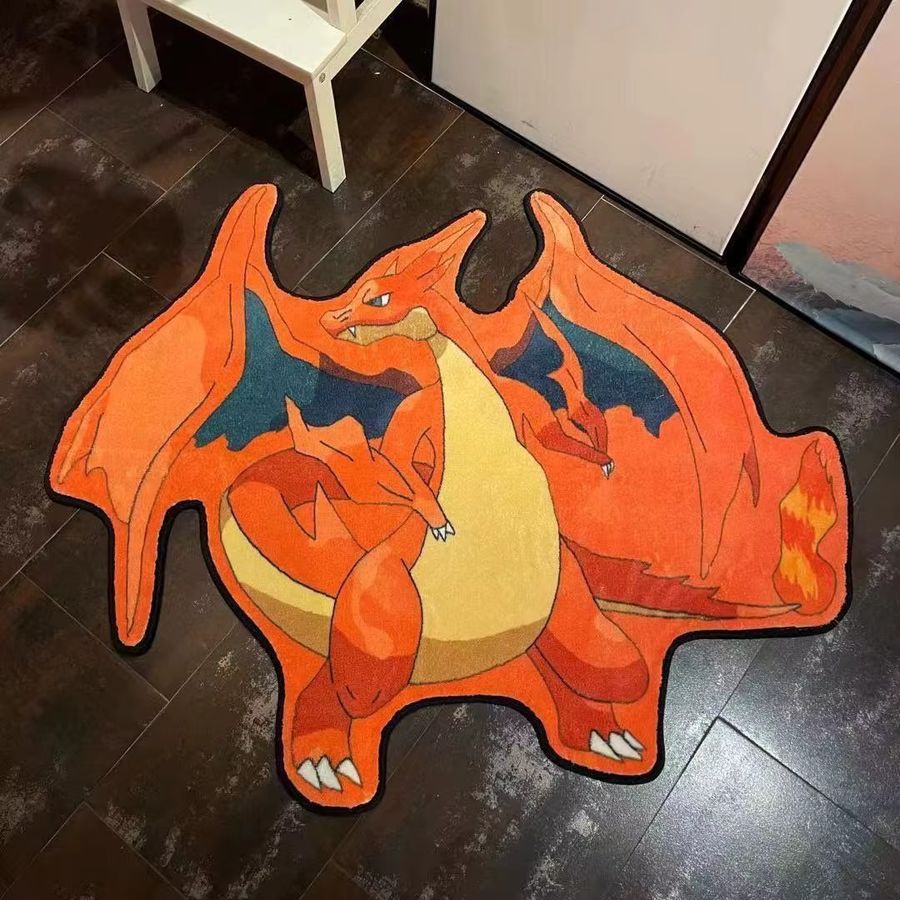 Pokémon Plüschteppich mit Pikachu Gengar Glurak Snorlax und Evoli in Multicolor für dein Schlafzimmer und deine Wohndekoration - Bild 3