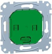 Merten MEG5777-0000 Raumthermostat mit Display und App-Steuerung in Grün - Bild 1