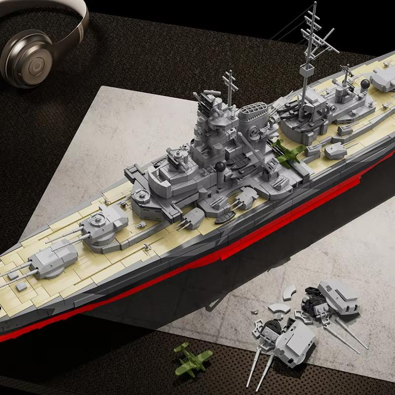 Linyi toy Welt Krieg II Schlachtschiff Konstruktionsset 2738 Teile - Bild 6