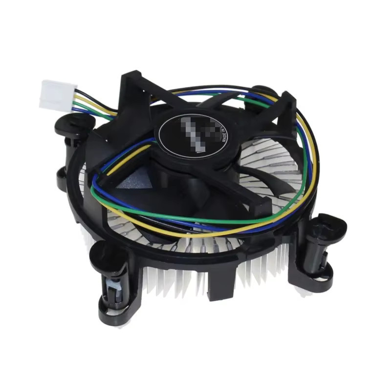 Wsellda CPU-Kühler aus Aluminium mit 2,5-Zoll-Lüfter und 4-poligem Stecker für Intel Core i3/i5/i7 in Schwarz und Silber - Bild 2