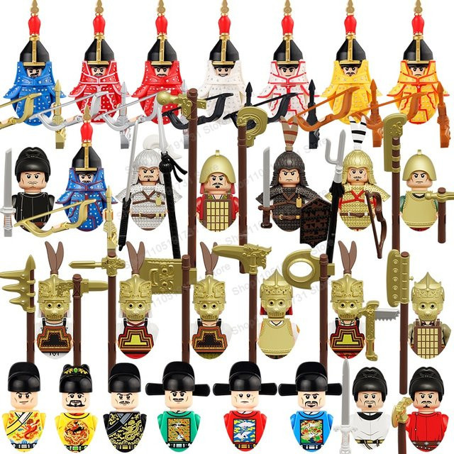 DR.TONG Chinesische Soldaten-Figuren, Ritter, Zubehör, Bausteine Spielzeug - Bild 1