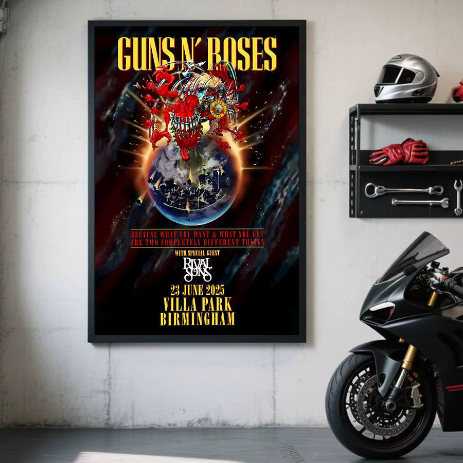 Kayou Guns N Roses Retro-Poster im Anime-Stil als Kunstdruck aus Papier, Mehrfarbig, B/H: 15,0 x 10,0 cm - Bild 6