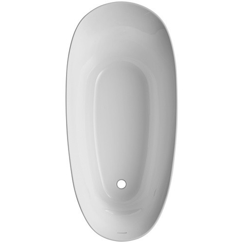 Freistehende Badewanne Aviva von OTTOFOND in Schwarz-Weiß, B/H/L: 85 x 44 x 180 cm, oval - Bild 3