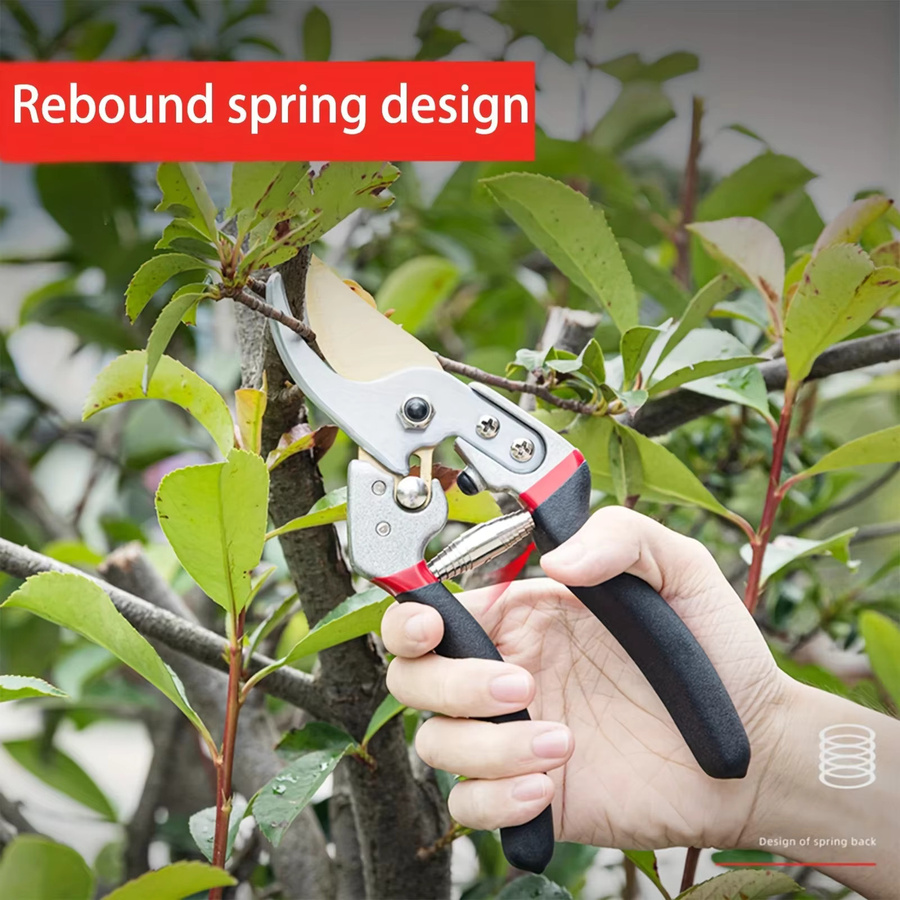 Deli Gartenschere mit Ganzmetallgriff für Äste, Obstzweige und Blumen, 20,32 cm - Bild 3