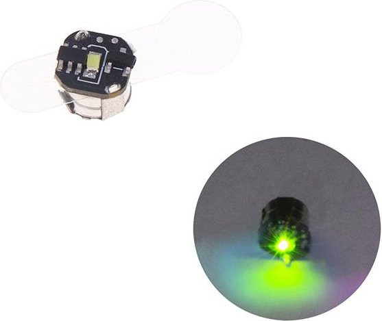 Mini Magnetische LED Lampe für Actionfiguren und Automodell-Modifikation mit Batterien in Grün und Schwarz - Bild 1