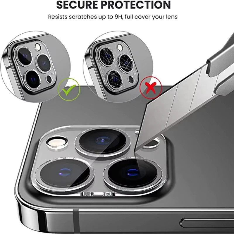 9H Kameraobjektiv-Glasschutz für Apple iPhone 17 Pro Max 16 15 14 Pro Max in Transparent - Bild 5