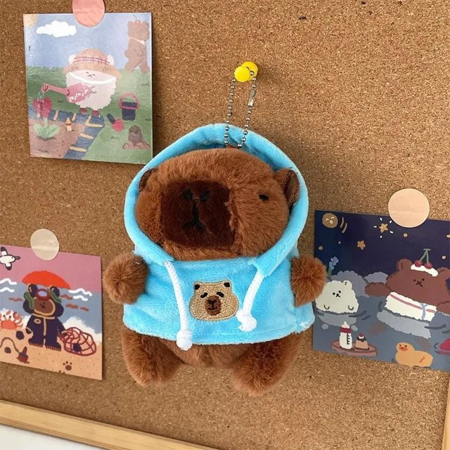 Capybara Schlüsselanhänger, Plüsch, Unisex - Bild 1