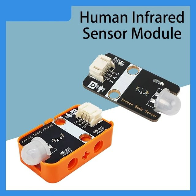 NullLab Menschliches Infrarot-Sensormodul mit PH 2.0 Schnittstelle und pyroelektrischer Sonde in Rot und Schwarz - Bild 1