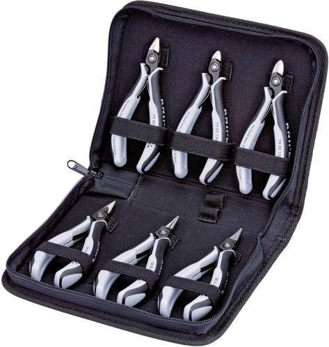 Knipex 00 20 16 P ESD Präzisions-Elektronik- und Feinmechanik-Zangen-Set, 6-teilig - Bild 1