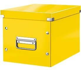 LEITZ Aufbewahrungsbox Click + Store für ovale und höhere Gegenstände, Gelb, B/T/H: 26,0 x 24,0 x 26,0 cm - Bild 1