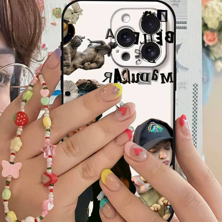Mesuca Handyhülle für iPhone in Schwarz und Multicolour aus Silikon - Bild 5