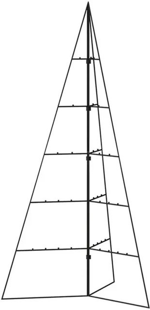 vidaXL Metall-Weihnachtsbaum in Schwarz, 100 cm Höhe, moderner Tischschmuck aus pulverbeschichtetem Stahl - Bild 1