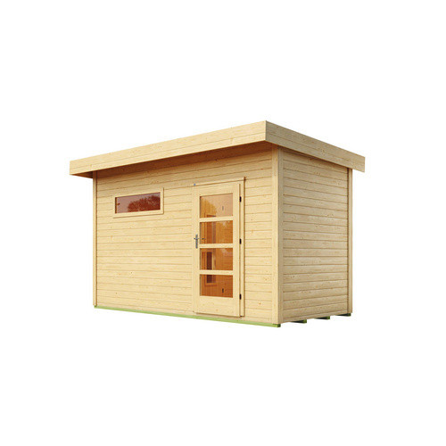 WEKA Saunahaus Farsund mit Vorraum in Beige, B/T/H: 390 x 186,6 x 253 cm, ohne Ofen - Bild 2